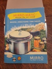Mirro-matic Pressure Pan And Canner  Recipe Book