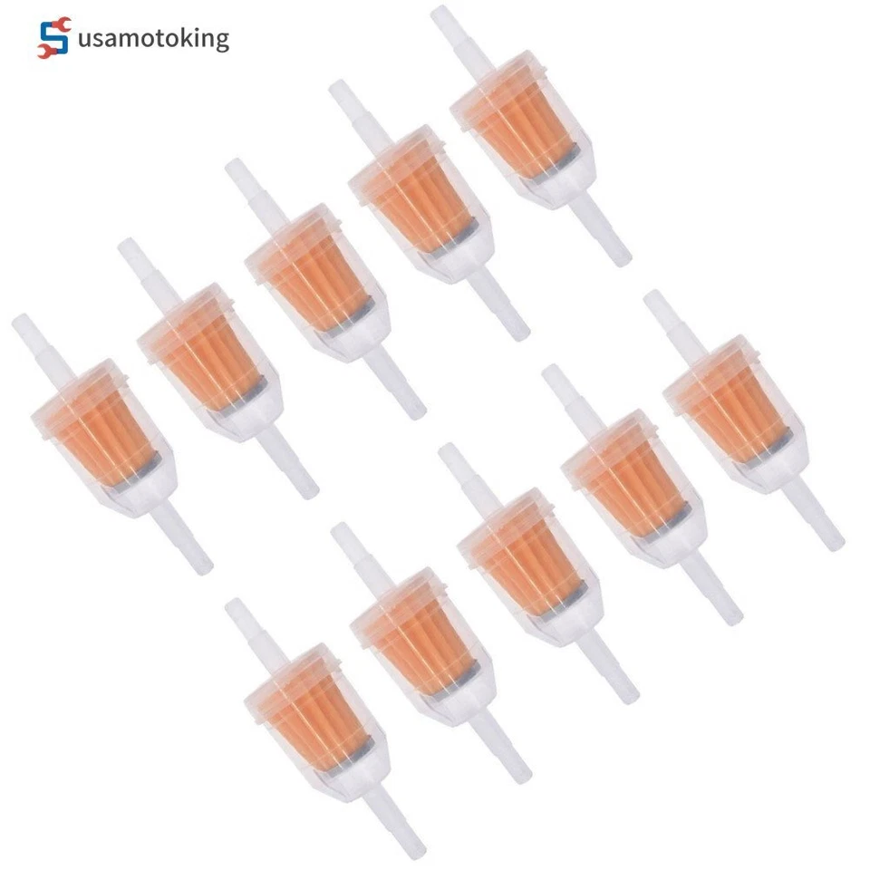 Paquete de 10 filtros de combustible de gasoil para motor nuevo en línea 1/4"" 5/16" línea motor pequeño Foto 4 de 4