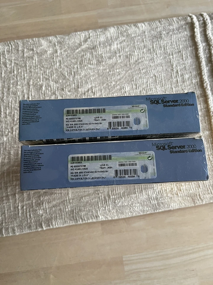 Microsoft SQL Server 2000 Standard Edition 228-00683 w 5 CAL- Factory Sealed (2) - Image 3 of 4