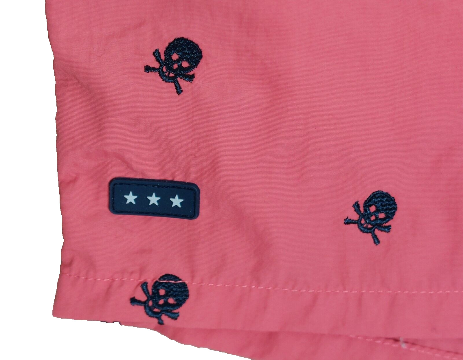 *RARE* Size 31 - JOHN VARVATOS Mens Shorts Embroidered Skulls Swim Trunks Lined image 5