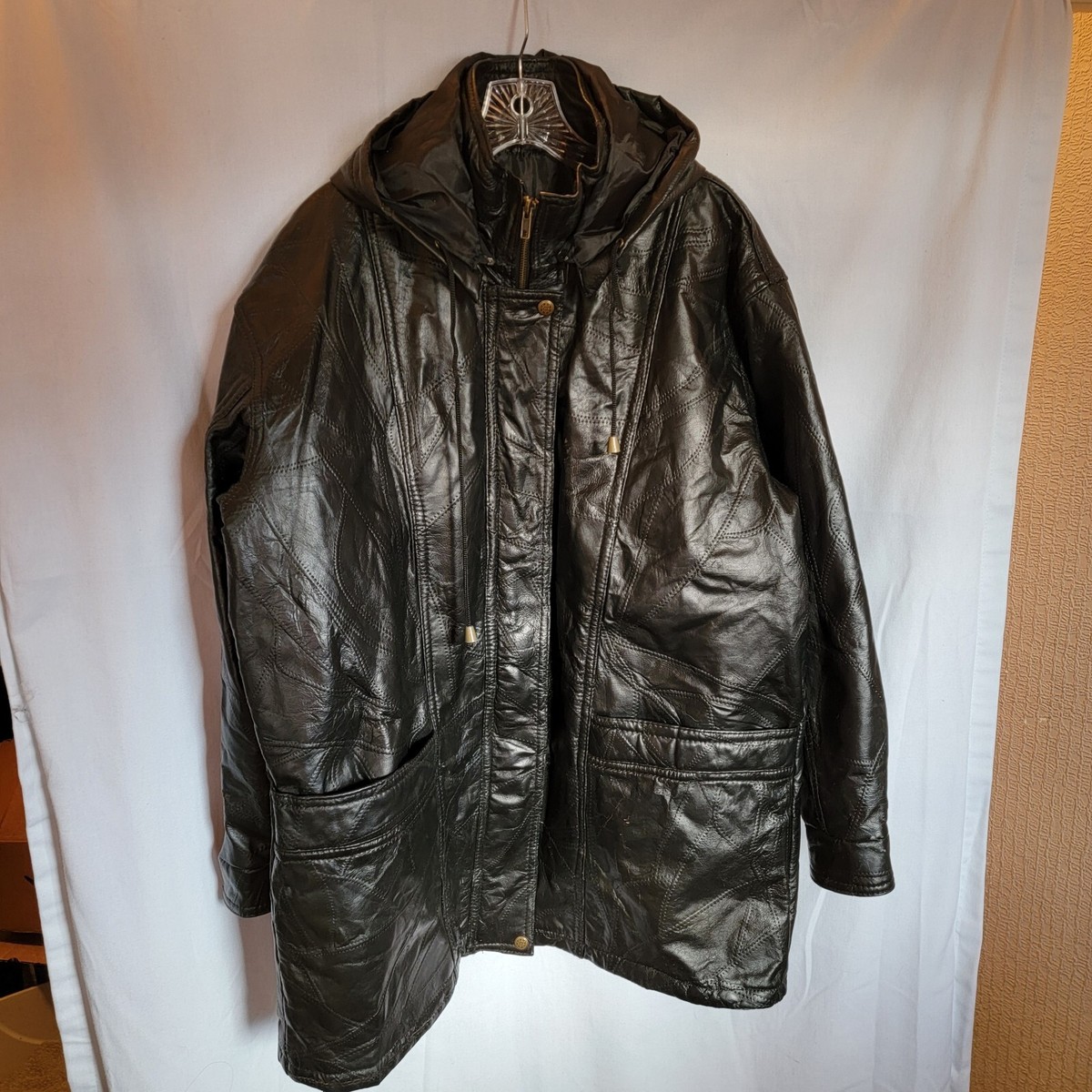 Jocelyn St. Vincent Signature Series Womens Leather Coat Size