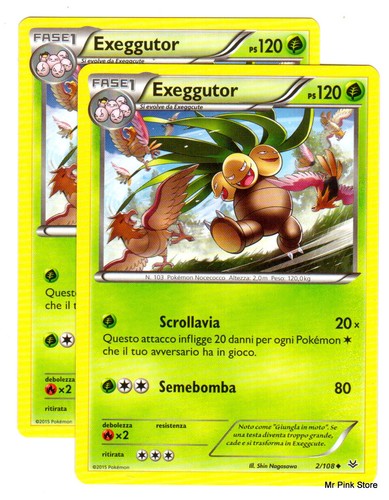 SET 2X EXEGGUTOR 2/108 Common in Deutsch POKEMON XY FLIEGENDE WUT