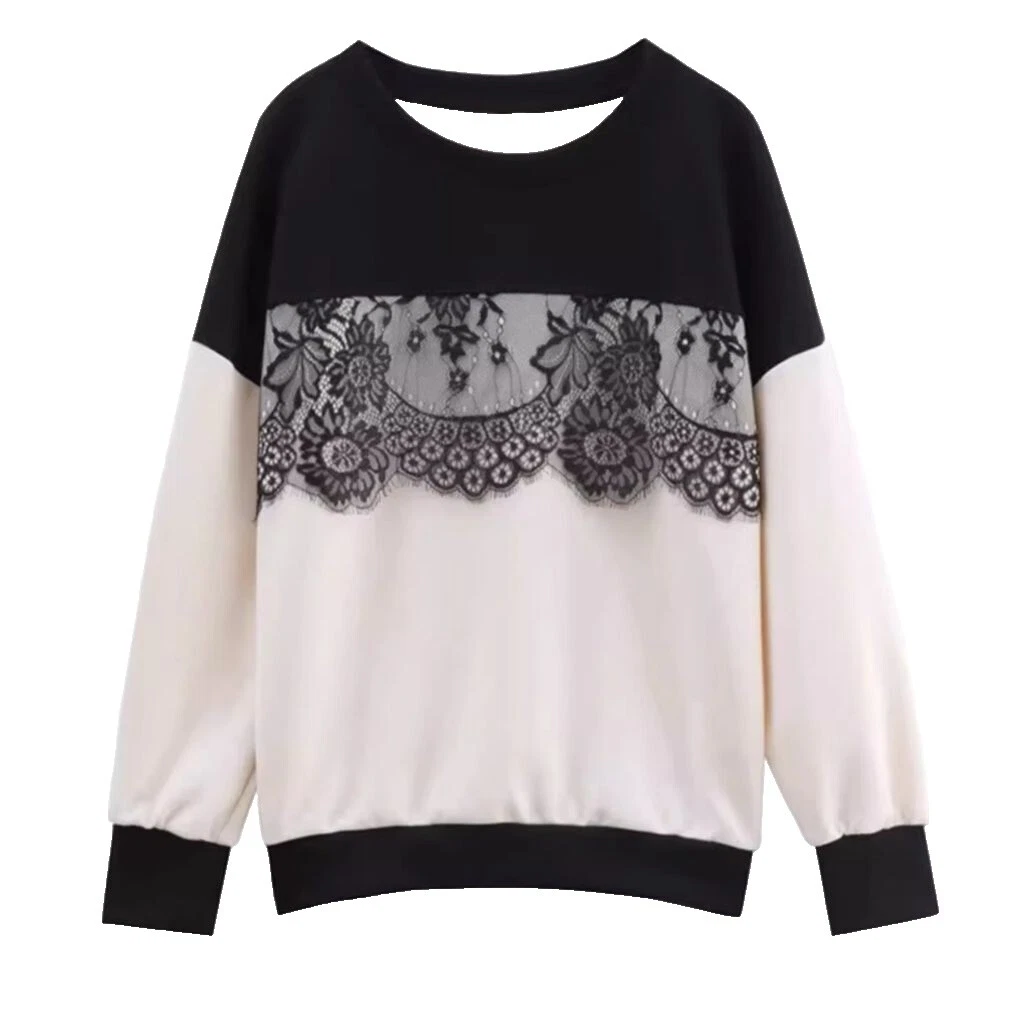 White Acrylic Floral Sweaters for Women