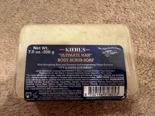 Kiehl s Ultimate Man Body Scrub Soap Full Size 7oz NEW SEALED