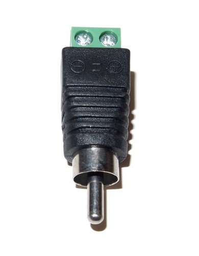 5pcs AV RCA Male Screw Terminal Audio/Video Connector UTP Cat5/Cat6 Cable - Picture 3 of 8