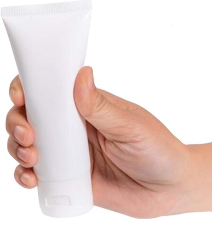 50 - 4oz / 120ml White Ldpe Squeeze Tubes With Lids And Foil Seals. 