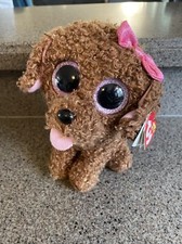 Ty Beanie Boos Maddie Puppy Dog Bean Bag Plush Stuffed Animal Toy Brown 8 2015