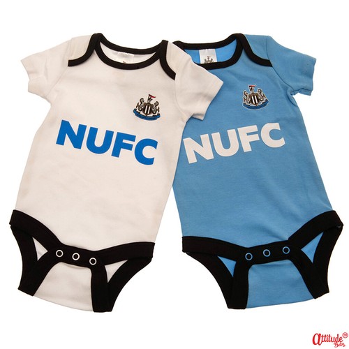 Newcastle United Baby Grows2 PackOfficialBaby Body Suits2 Pk
