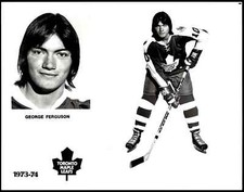 1973-74 TORONTO MAPLE LEAFS TEAM ISSUE PICTURE 8X10 GEORGE GERGUSON
