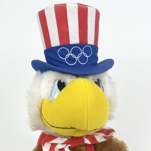 Peluche Sam The Olympic Eagle 1984 Mascota Olímpica de Los Ángeles Lake Placid - Imagen 6 de 12