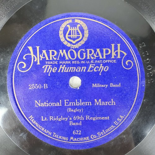 RARE Harmograph 78 - Lt Ridgely's 69th Regt Band - Tenth Regiment March 2550 - Picture 3 of 4