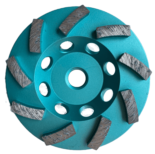 Confezione 5 Ruote 4 Pollici Diamantate Turbo Cup Rettifica Calcestruzzo Muratura 5/8"-11 Filettatura - Foto 11 di 13