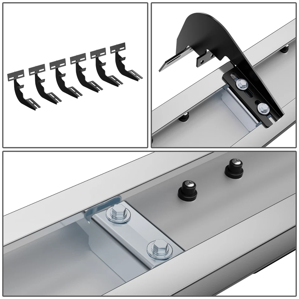 For 09-24 Dodge Ram 1500 2500 3500 Crew Cab 6.75" Side Step Bar Running Boards - Image 4 of 4