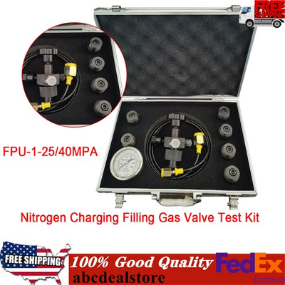 #ad FPU 1 25 Pressure Test Kit Hydraulic Accumulator Nitrogen Charging Filling Kit $162.26