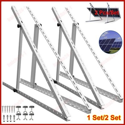 28'' Solar Panel RV Tilt Mount Brackets Ground Roof Flat Surface Adjustable Frame