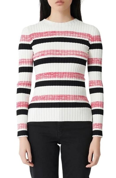 Women Maje Sweater White Viscose 38