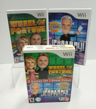 Wii Jeopardy/Wheel of Fortune Double Fun Pack (2011) – CIB & Mint!