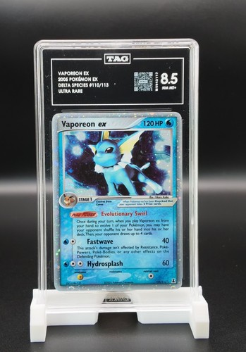 Vaporeon ex graded TAG 8.5 for sale on eBay
