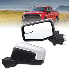 Left Driver Side Mirror Compatible with 2019-2025 Chevy Silverado 1500 with Powe