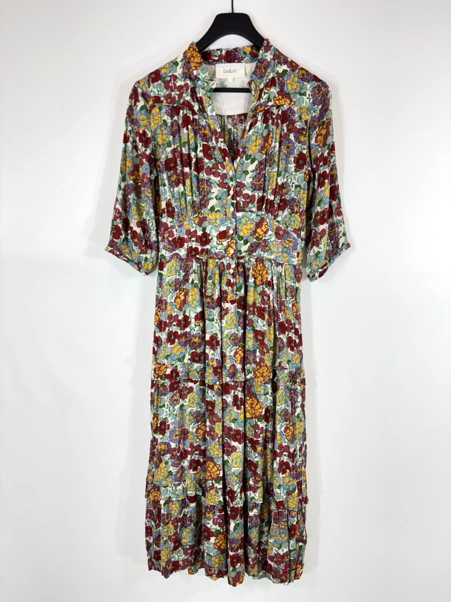 Abito a caftano in satin - Crema/fiori - DONNA | H&M IT