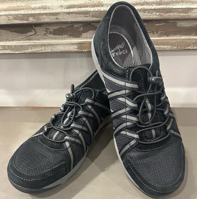 Dansko Women Honor Lace Up Black Athletic Shoe Size EU 40 US 9.5-10