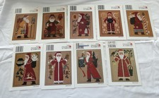 The Prairie Schooler Lot of 9 Pattern Chart Annual Old World Santa 1992-2001