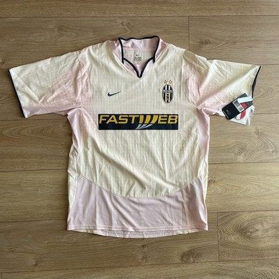 Juventus BNWT 2003 2004 Away Football Shirt L Authentic Nike Italy Badge