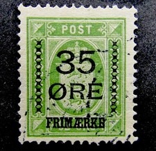 nystamps Denmark Stamp # 81 Used $130  J30y2012