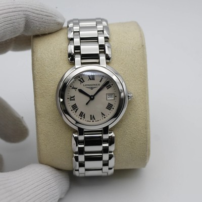 Longines PrimaLuna 30mm Steel Silver Dial Quartz Ladies Watch L8.112.4.71.6