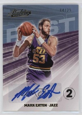 2018 Panini Absolute Memorabilia Past Level 2 /25 Mark Eaton #PA-MET Auto 1dm4