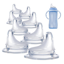 8Pack Replacement Silicone Spout Compatible with NUK, Soft Spout Replacement for