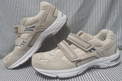 VIONIC TABI SDE BEIGE SUEDE HOOK & LOOP WALKING COMFORT SNEAKERS WOM 10W