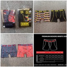 DIXXON Premium Boxer Briefs TWO 2 Packs 4 Total Multi Pattern Mens L NEW