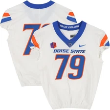 Boise State Broncos Team-Issued #79 White Jersey from the Football Item#14264572