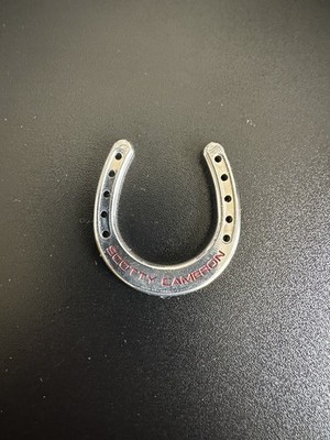 Scotty Cameron ハンドクラフト マーカー Scotty Cameron Ball Marker Coin Horseshoe Get Lucky Silver Red New