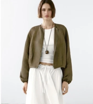 Massimo DUTTI Blouson Gr M khaki NEU 139€ - Bild 1 von 4
