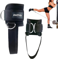 Ankle Straps for Dumbbell and Cable Machine 2-Pack , Dumbbell Foot Attachment w