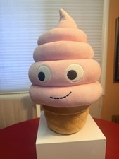 KIDROBOT Yummy World Sally PINK SOFT SERVE ICE CREAM CONE 16 INCH PLUSH Large