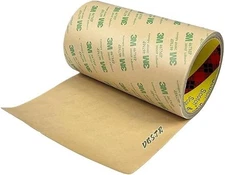 3M 467MP Adhesive Transfer Tape, Bonding & Laminating, Clear, 6 in x 5 yds