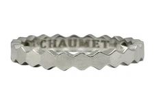 Chaumet 18K White Gold Bee My Love Band Ring Size 6.5