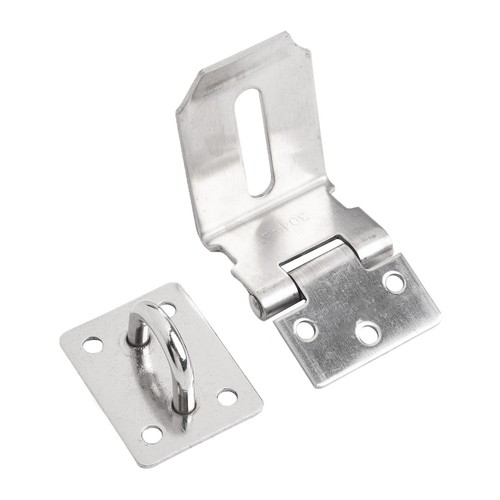 Corner Buckles Stainless Steel Door Lock Hasp Staple Padlock Clasp Shed Latch - Bild 13 von 50