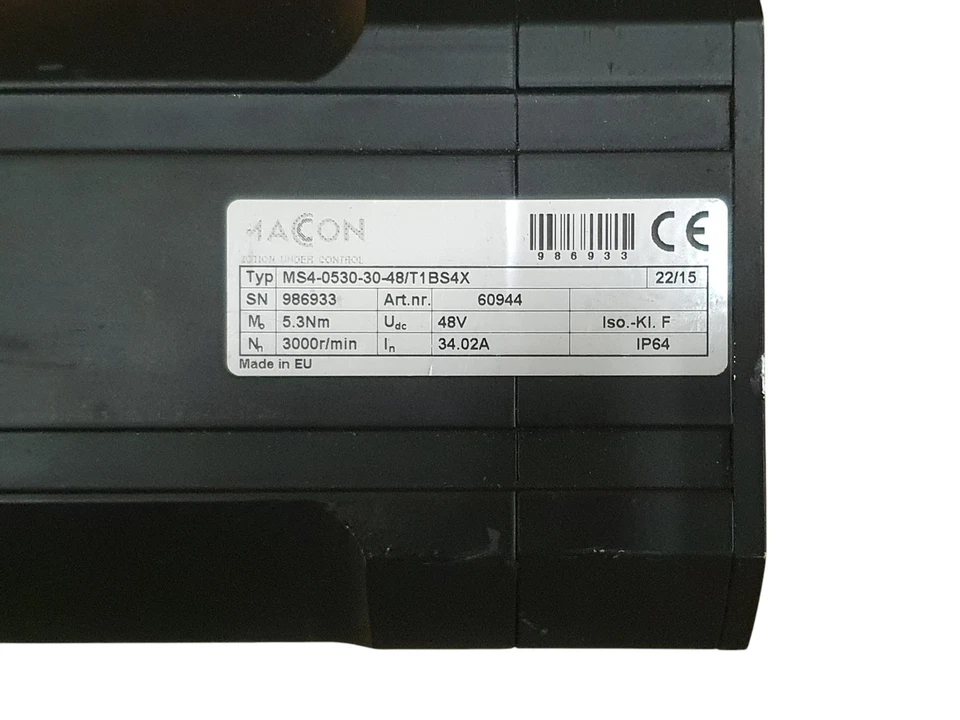 Servomoteur Maccon MS4-0530-30-48/T1BS4X - Photo 2/4