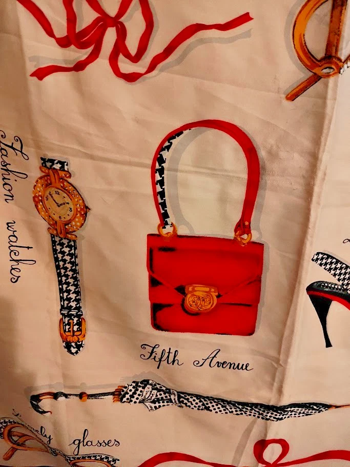 Luxury Silk Fabric Fifth Avenue Shopping Bags/ Watches/Handgags Sqare Scarf - Image 3 of 4