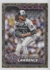 2024 Topps Series 1 Memorial Day Camo 16/25 Justin Lawrence #259 4g8