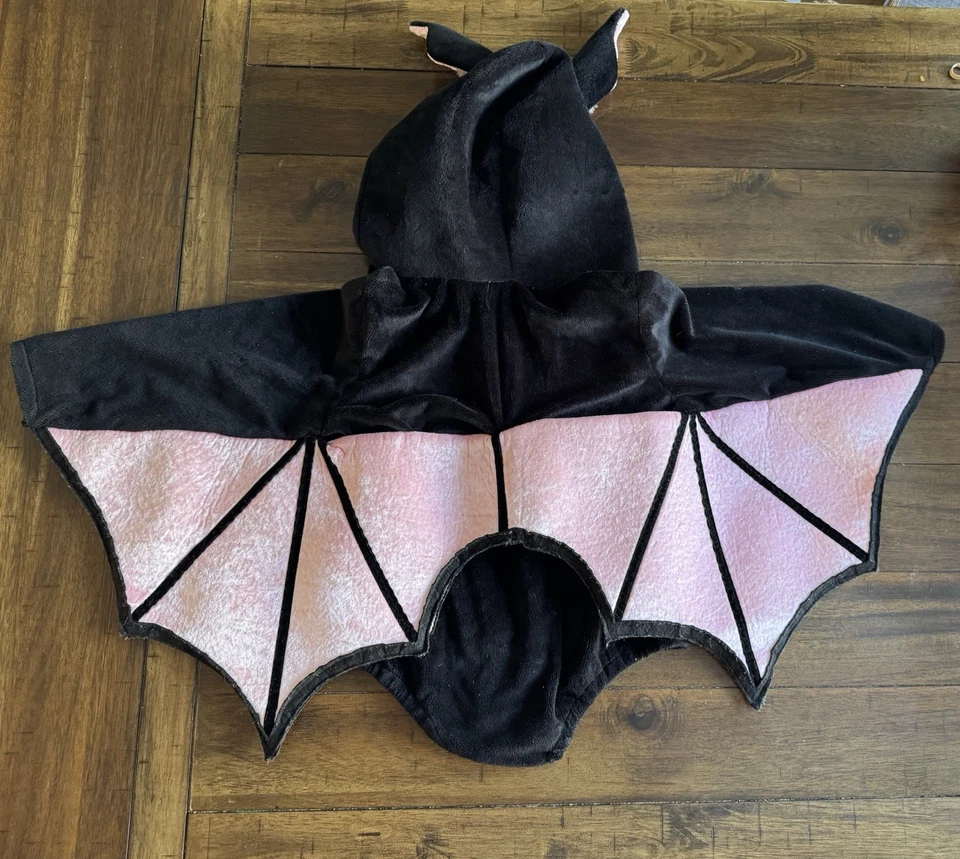 Disfraz de murciélago vampiro rosa bebé disfraz de murciélago talla 4T Foto 2 de 4