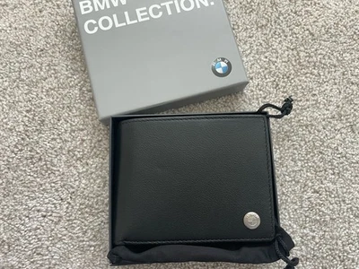 NIB BMW Premium Leather Card Cash Coin Pouch Purse Wallet 80212454667 - Photo 1/4