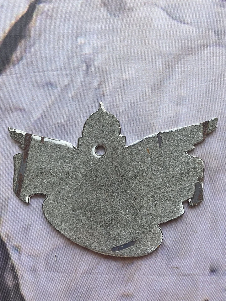 LETRERO DE PORCELANA VINTAGE REPUBLIC AUTO ASEGURANCE COMPANY OF DETROIT 5"×3.5". Foto 4 de 4