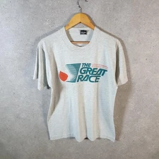 Vintage Screen Stars Pittsburgh Great Race Single Stitch T Shirt Men’s L Grey