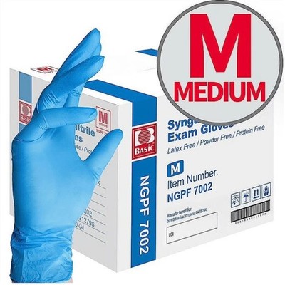 1000Pcs Blue Nitrile Exam Disposable Gloves Medical Gloves ,Powder & Latex Free