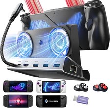 Docking Station for ASUS ROG ALLY X  Steam Deck  Lenovo Legion GO, Dual Coolin